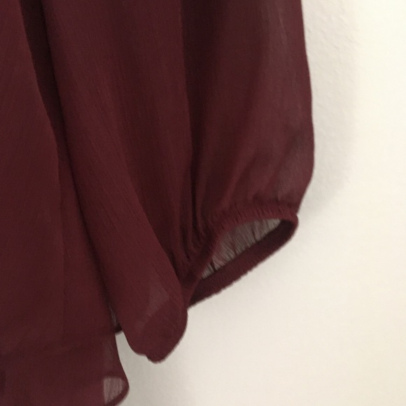 Apt 9 maroon blouse - Picture 3 of 4